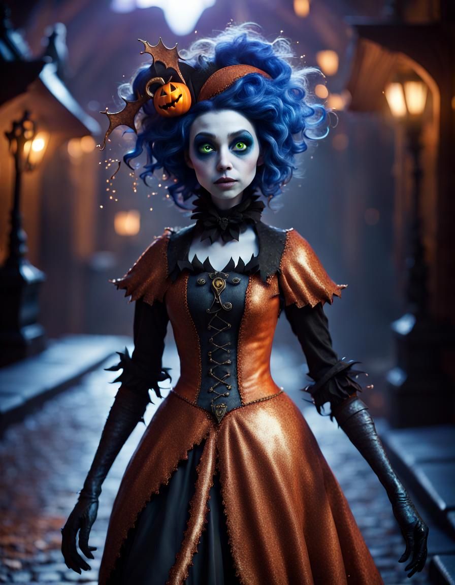 Epic Fantasy Halloween Cosplay in Burton/Pixar Style