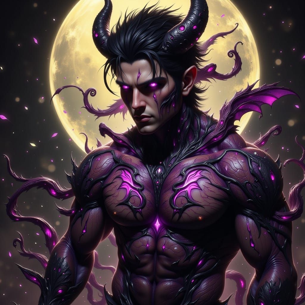 Mysterious Fae Warrior Basks in Dark Aura