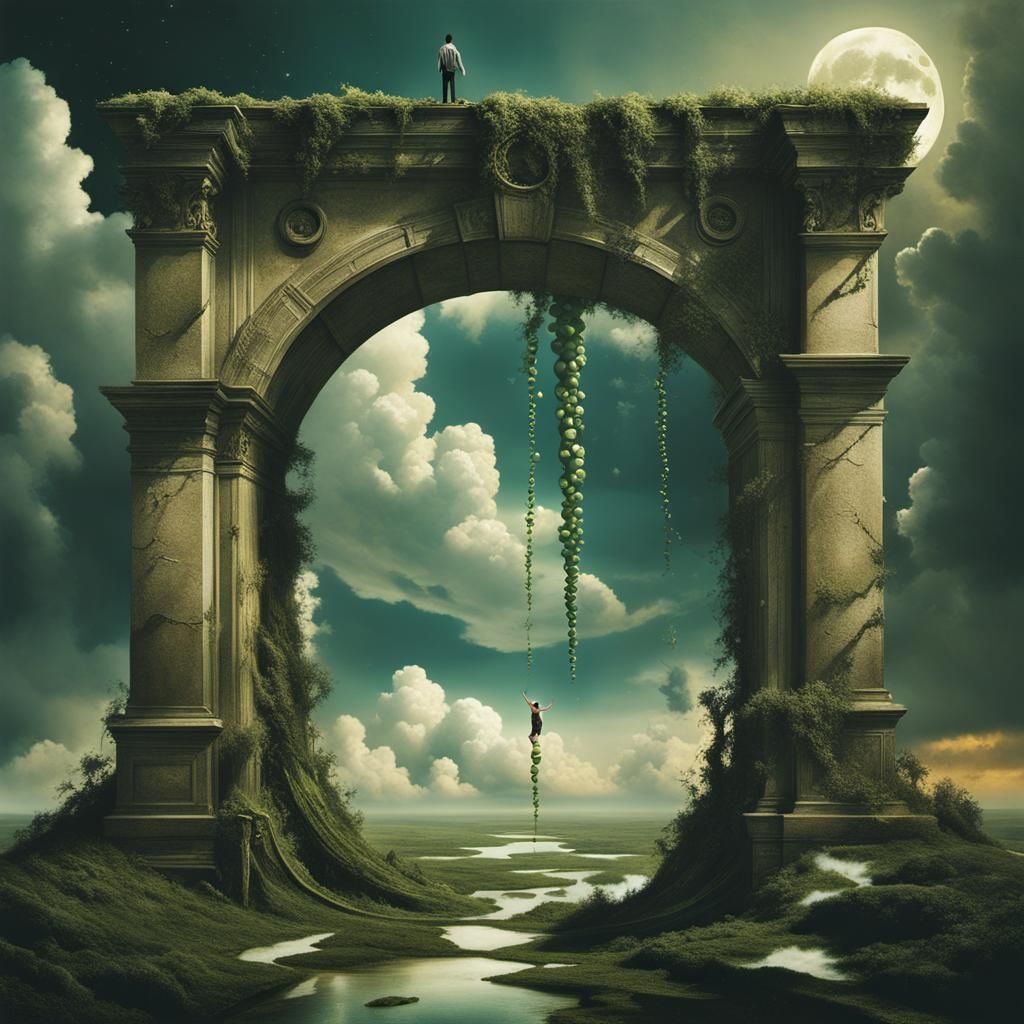 Jack and the Beanstalk: Surreal Cloud Portal