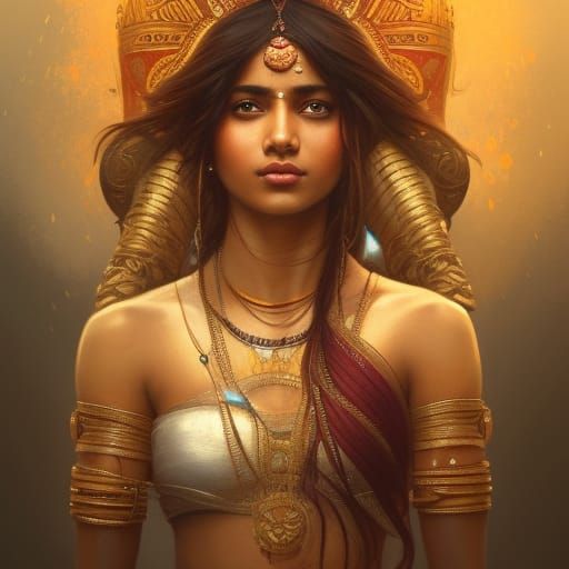South Asian Warrior Princess Portrait in Unreal Engine 5