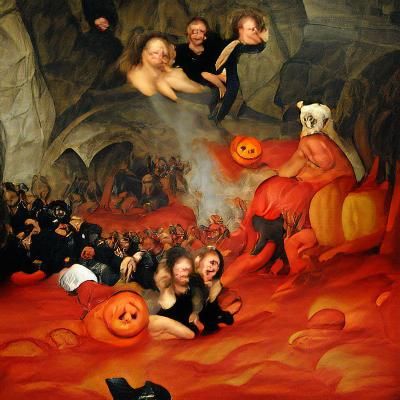 Halloween in Hell: A Renaissance Painting