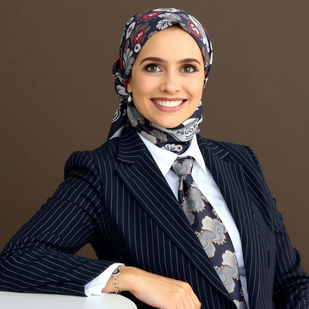 Powerful Woman in Corporate Attire