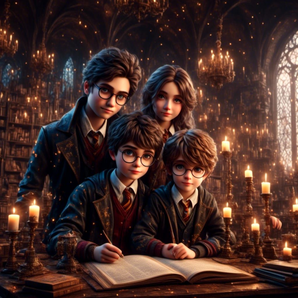 Harry Potter Portrait in Comic Book Style