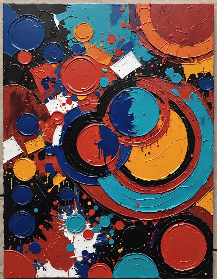 Abstract Lovers in Complementary Colors