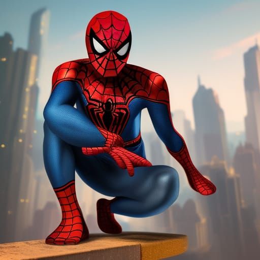 Spiderman Emerges: Detailed Matte Painting