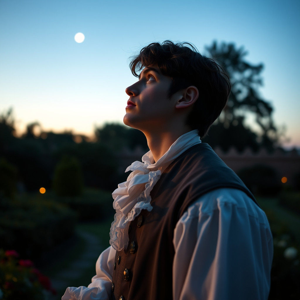 Regency Man Gazing at Evening Star
