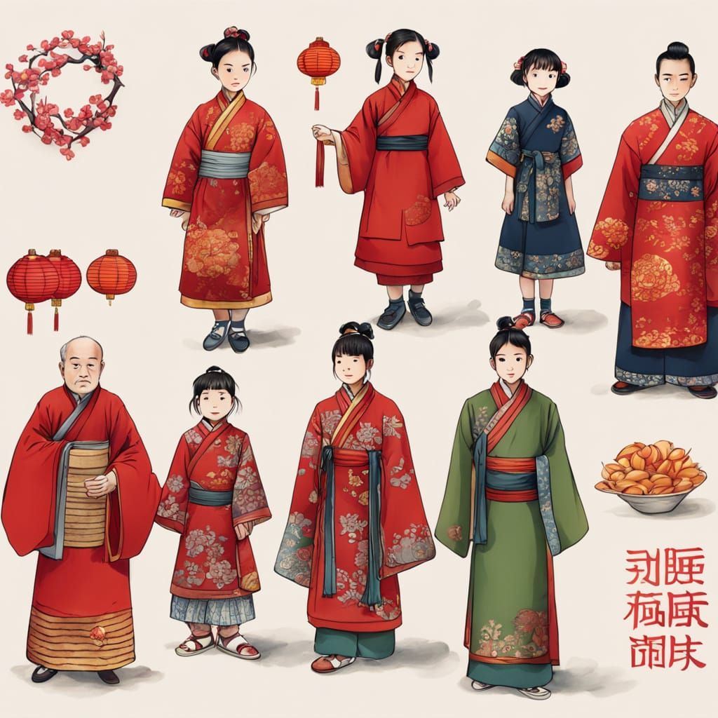 Traditional Chinese New Year Attire