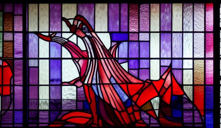 Eldritch Elder God in Stained Glass