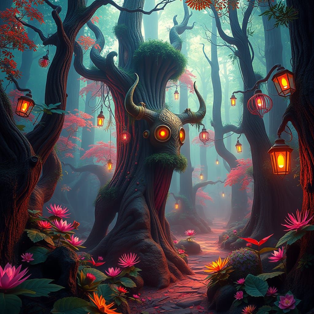 Fantastical Magic Forest in Cinematic 8K Resolution