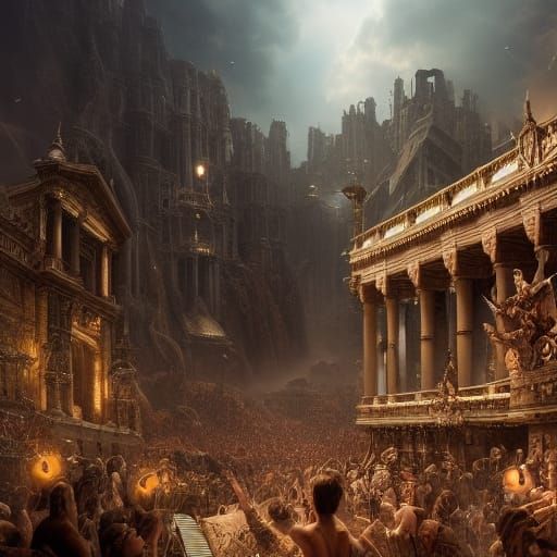 Epic Victorious Scene in Digital Matte Painting