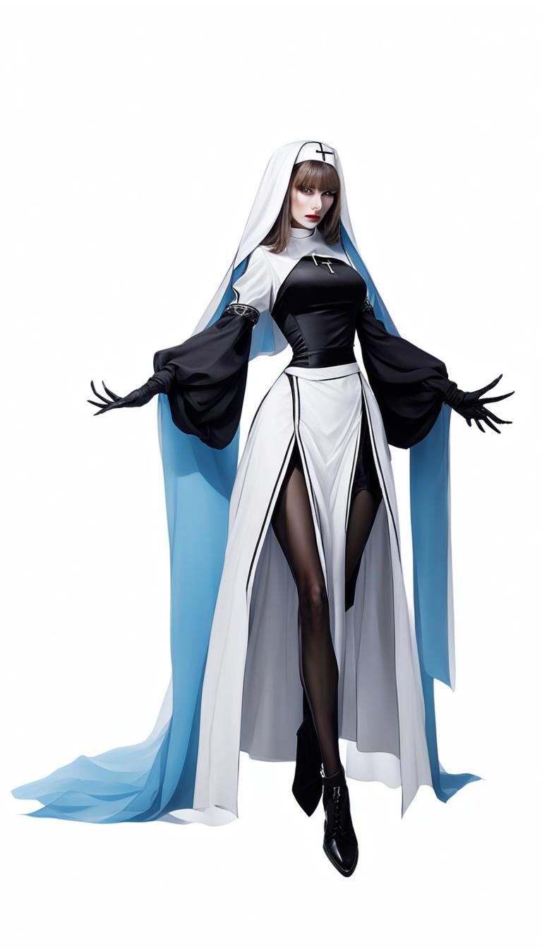 Modern Nun Outfit in Fashion Style