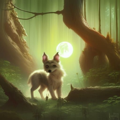 binary code wolve puppy