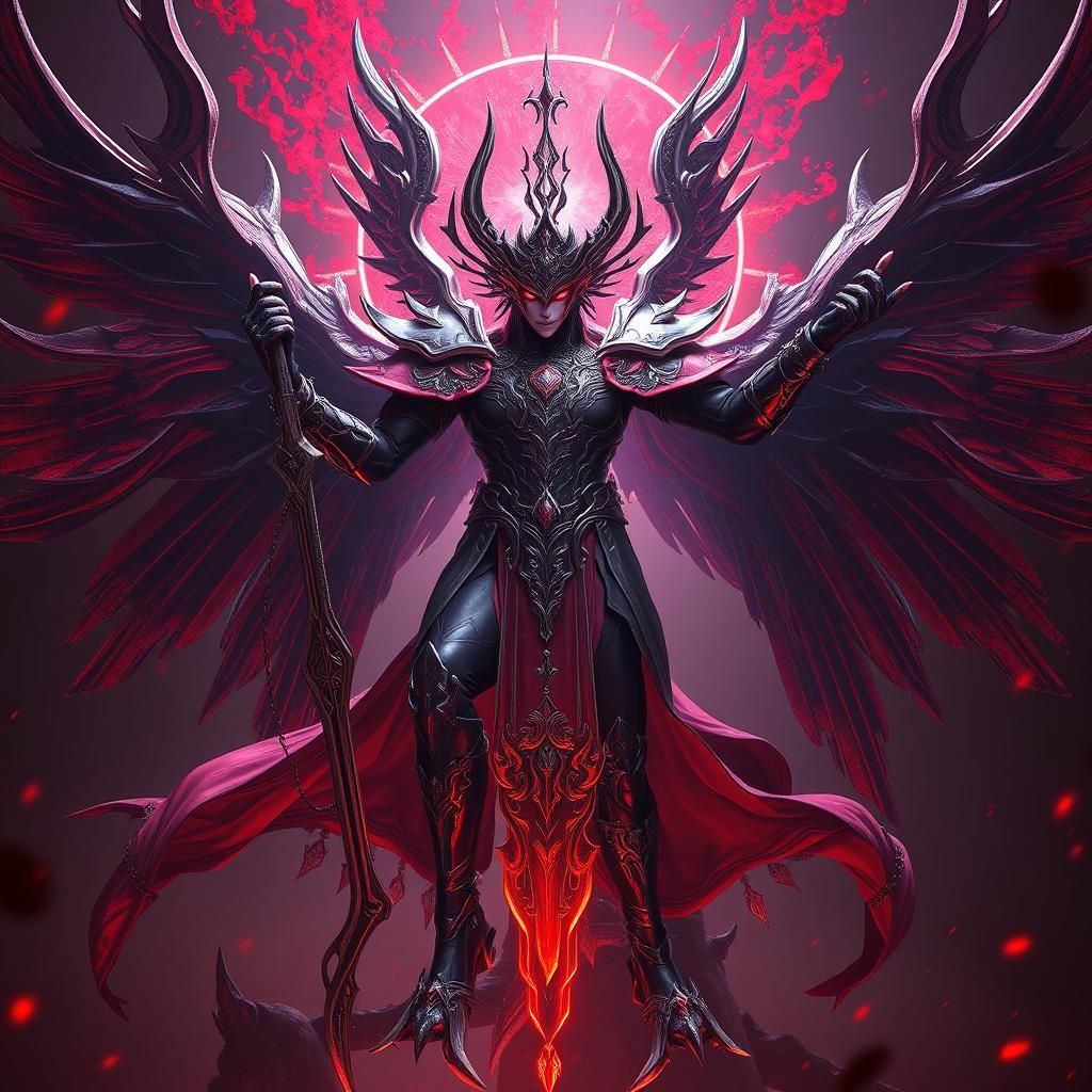 Detailed 3D Anime Blood Emperor Concept Art