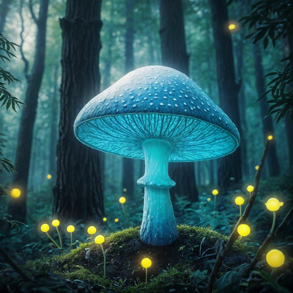 Luminous Fungal Bloom