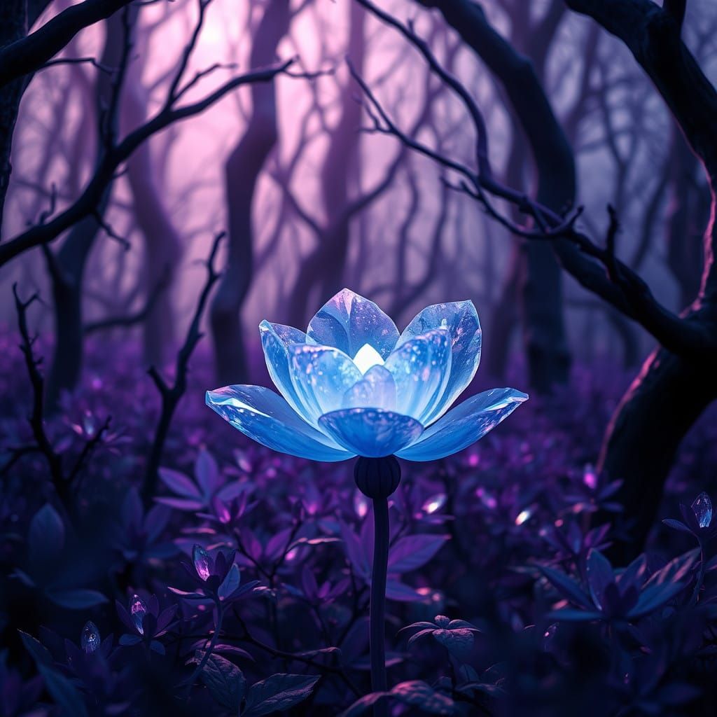 Crystal Bloom in Violet Amethyst Hush