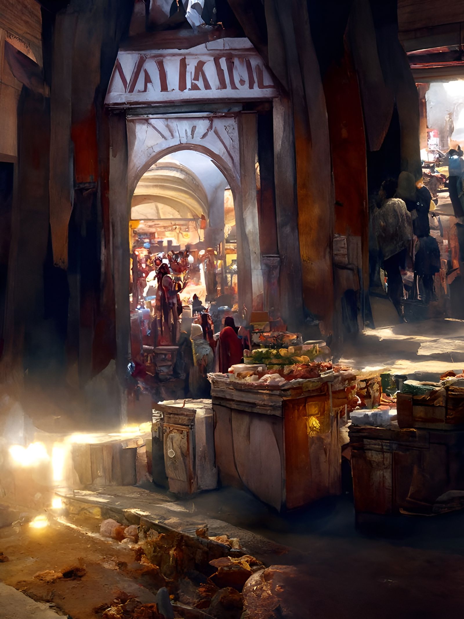 Grand Roman Market Entrance: ArtStation HD Quality