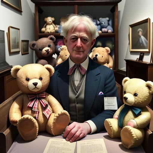 Vintage Teddy Bears Exhibition at Local Museum
