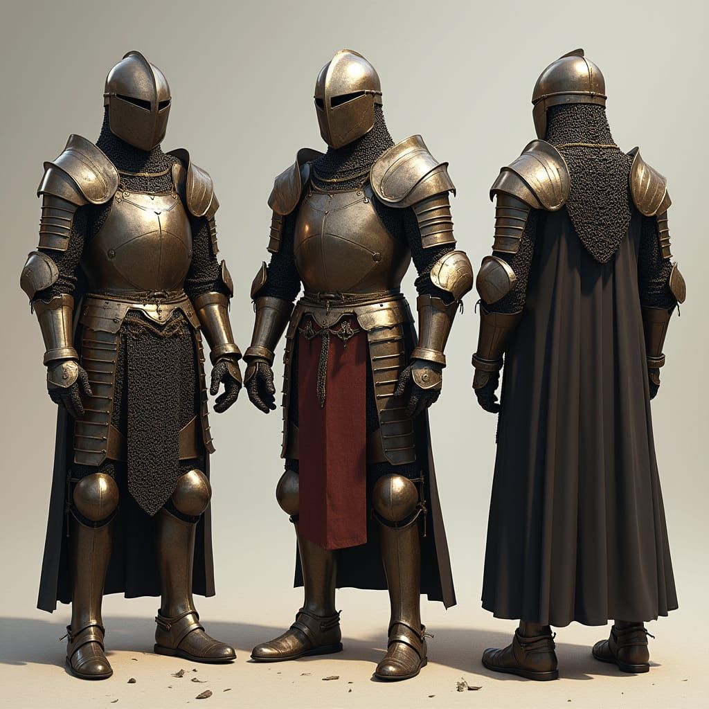 Byzantine Cataphract Armor Concept Art: 13th Century Design