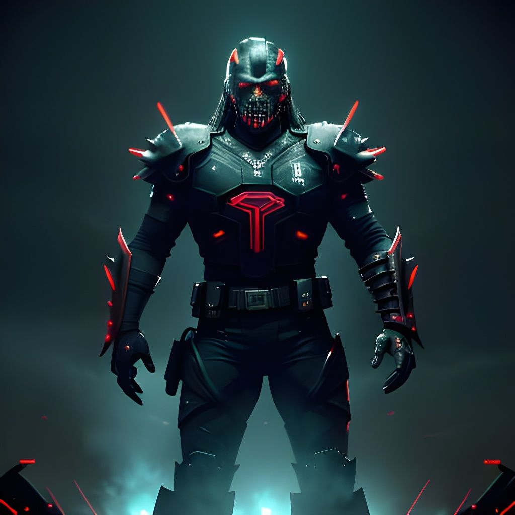 Cyberpunk Gridiron Warriors in Brutal Armor Clash