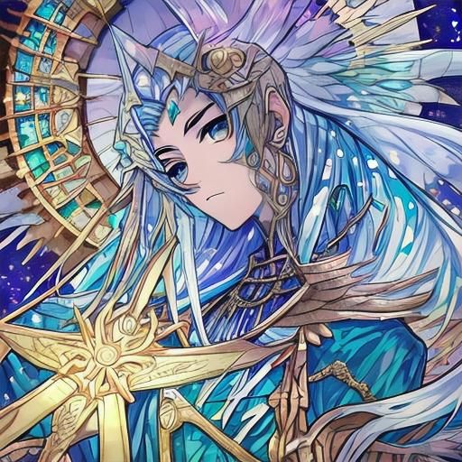 Edgy Pastel Dreams Tarot Card: Temperance