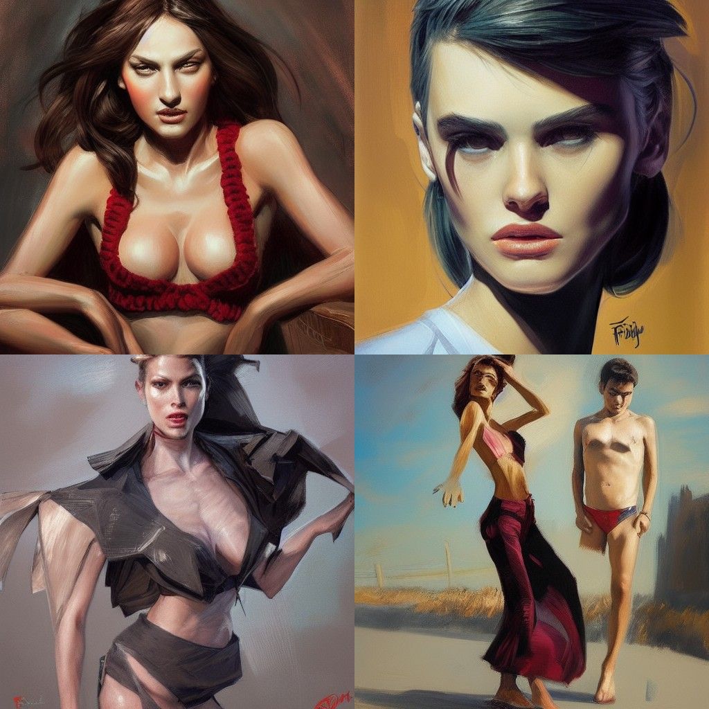 Dynamic Digital Art with Bold Colors