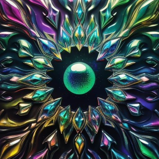 Surreal Abstract Liquid Jewelry Design in Vibrant Colors