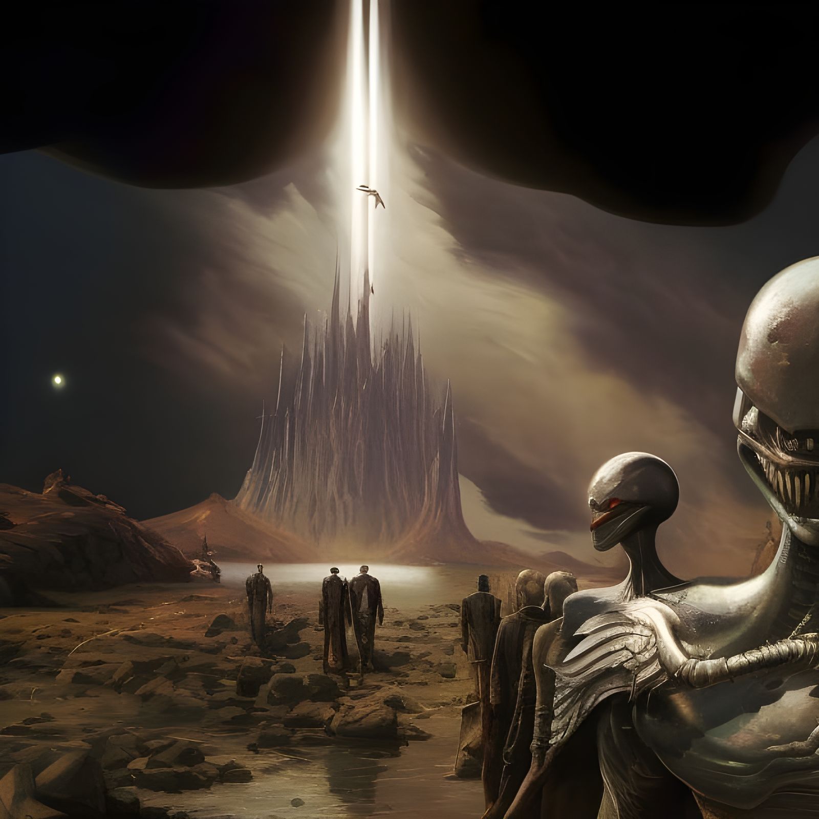 Alien Cartoon Characters in Surreal 3D Render