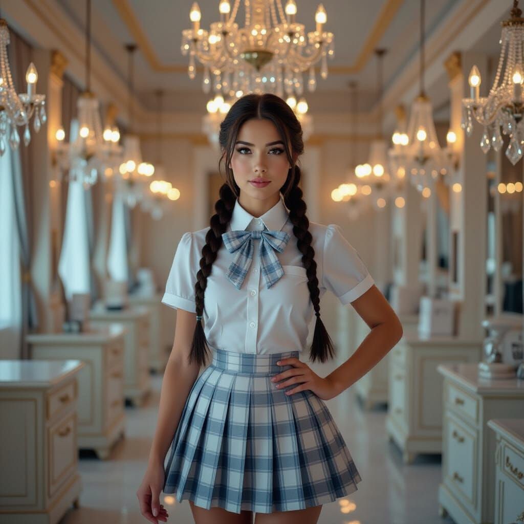 Woman in Blue Uniform, Ash Thorp Style