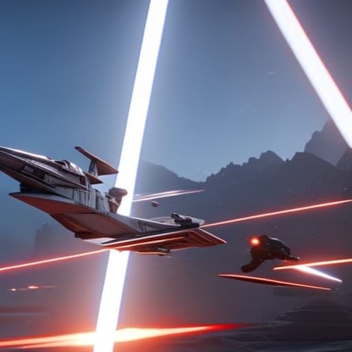 X-Wing vs TIE Fighter in Cinematic 3D