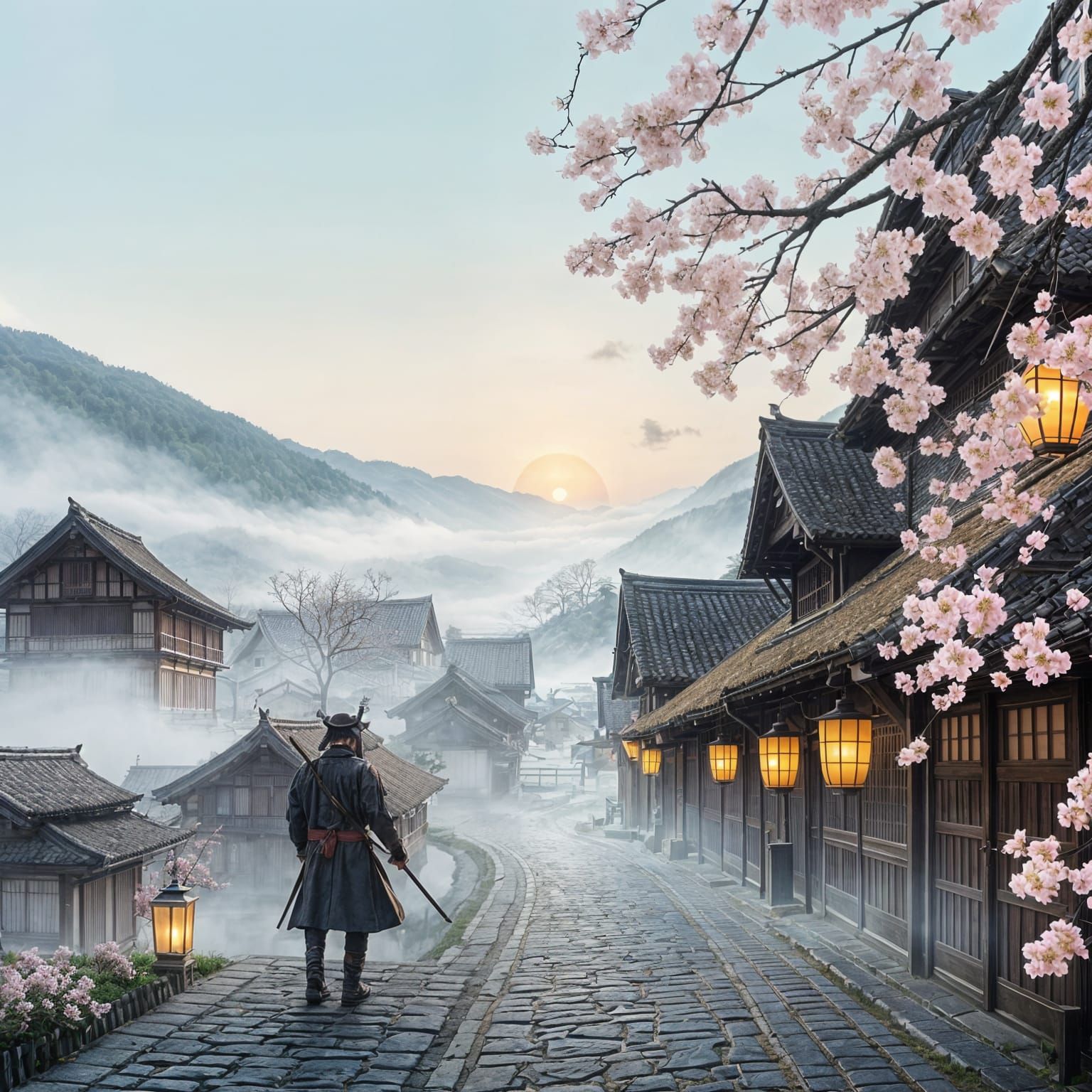 Surreal Studio Ghibli Village Captures Feudal Japan's Sereni...