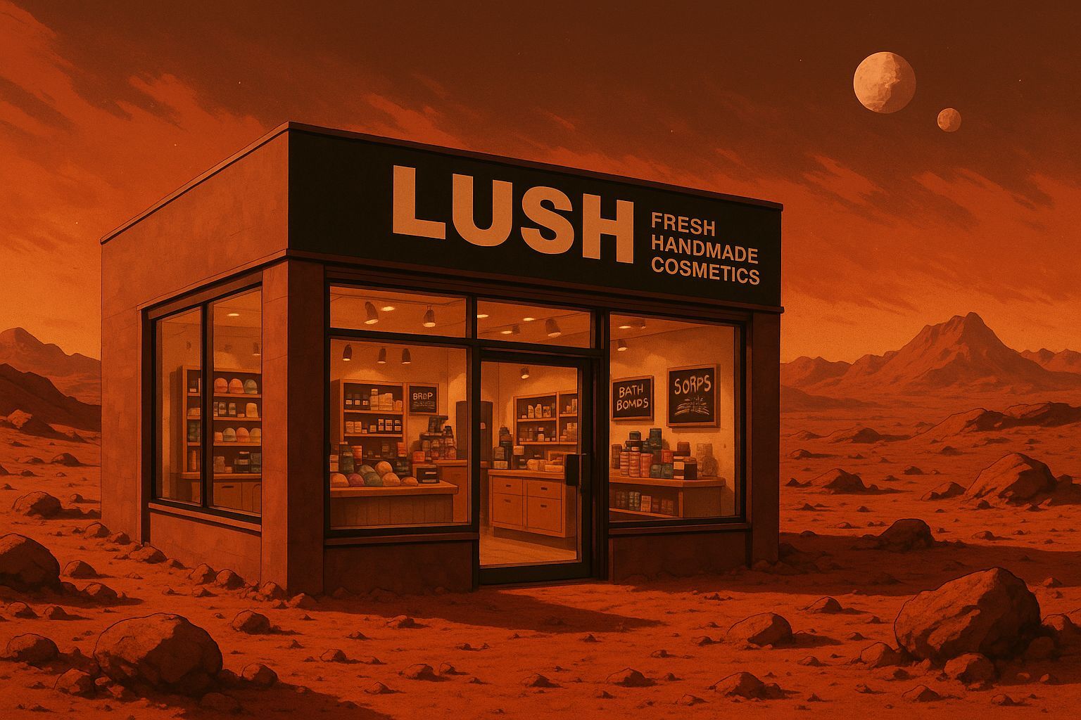 Lush Cosmetics Store on Mars