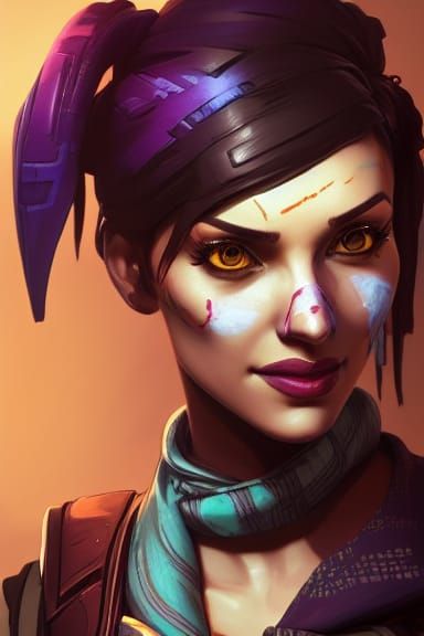 Maya From Borderlands 2: Detailed 8K Portrait