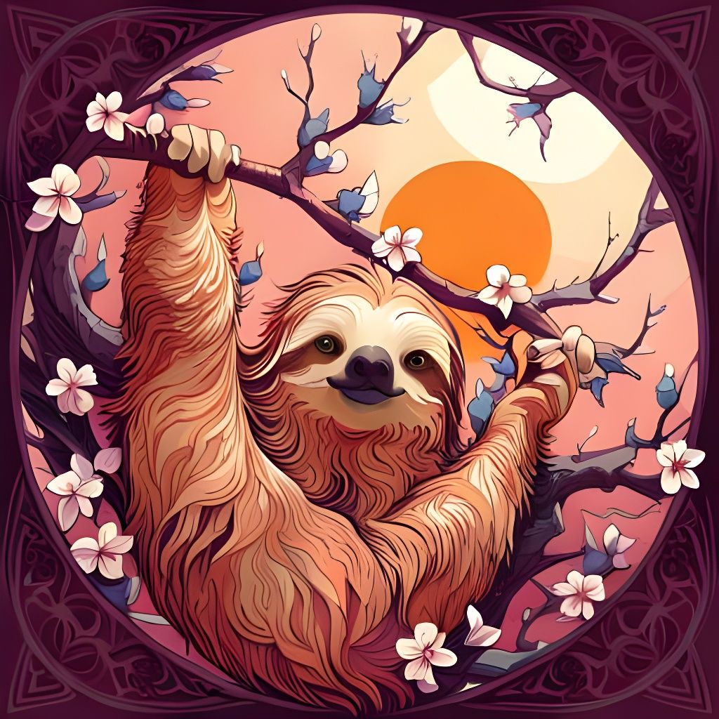 Happy sloth