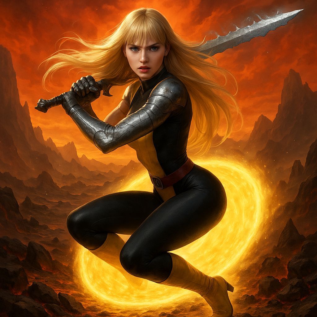 Magik Leaping from Portal in Limbo