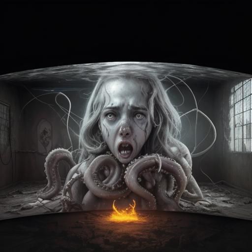 Eldritch War Nightmare in Film Noir Style