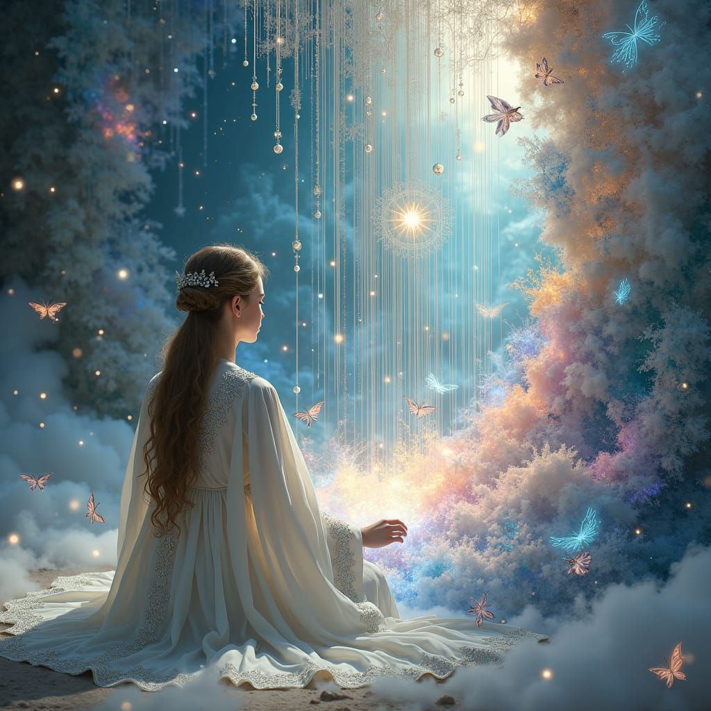 Dream Weaver Weaving Tapestry of Surreal Dreamscapes