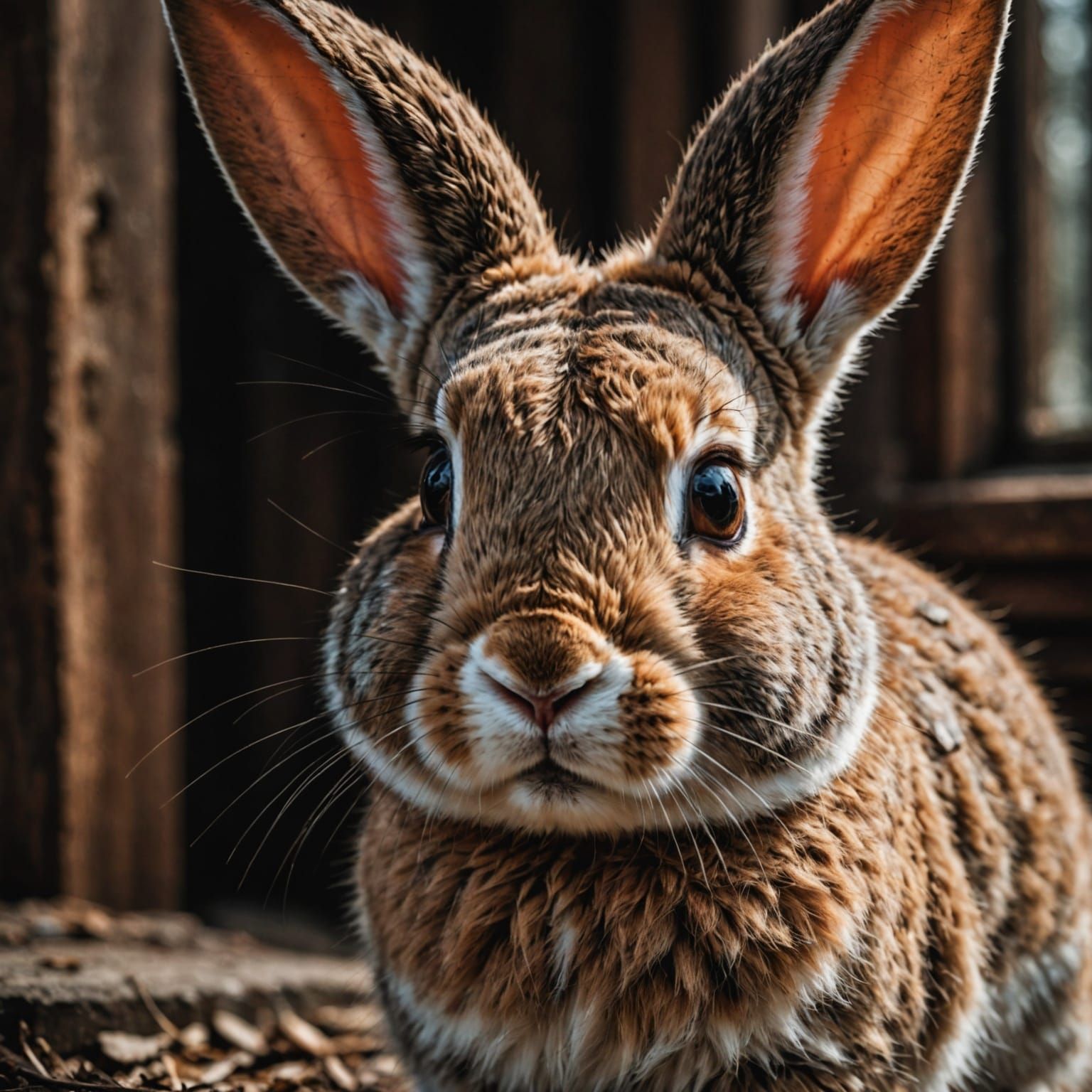 Hyperrealistic Blushing Bunny in Cinematic Style