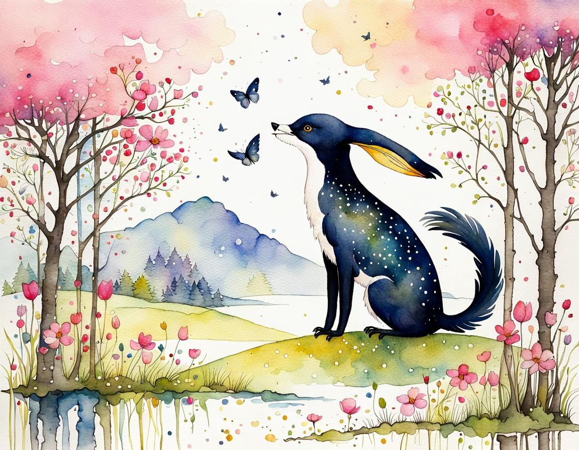 Whimsical Spring Florals in Watercolor