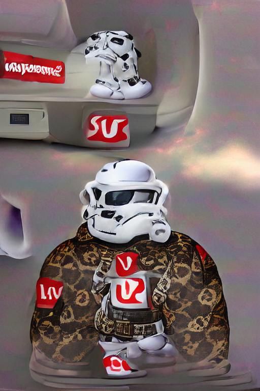 Melting Stormtrooper Helmet: An Abstract Icon