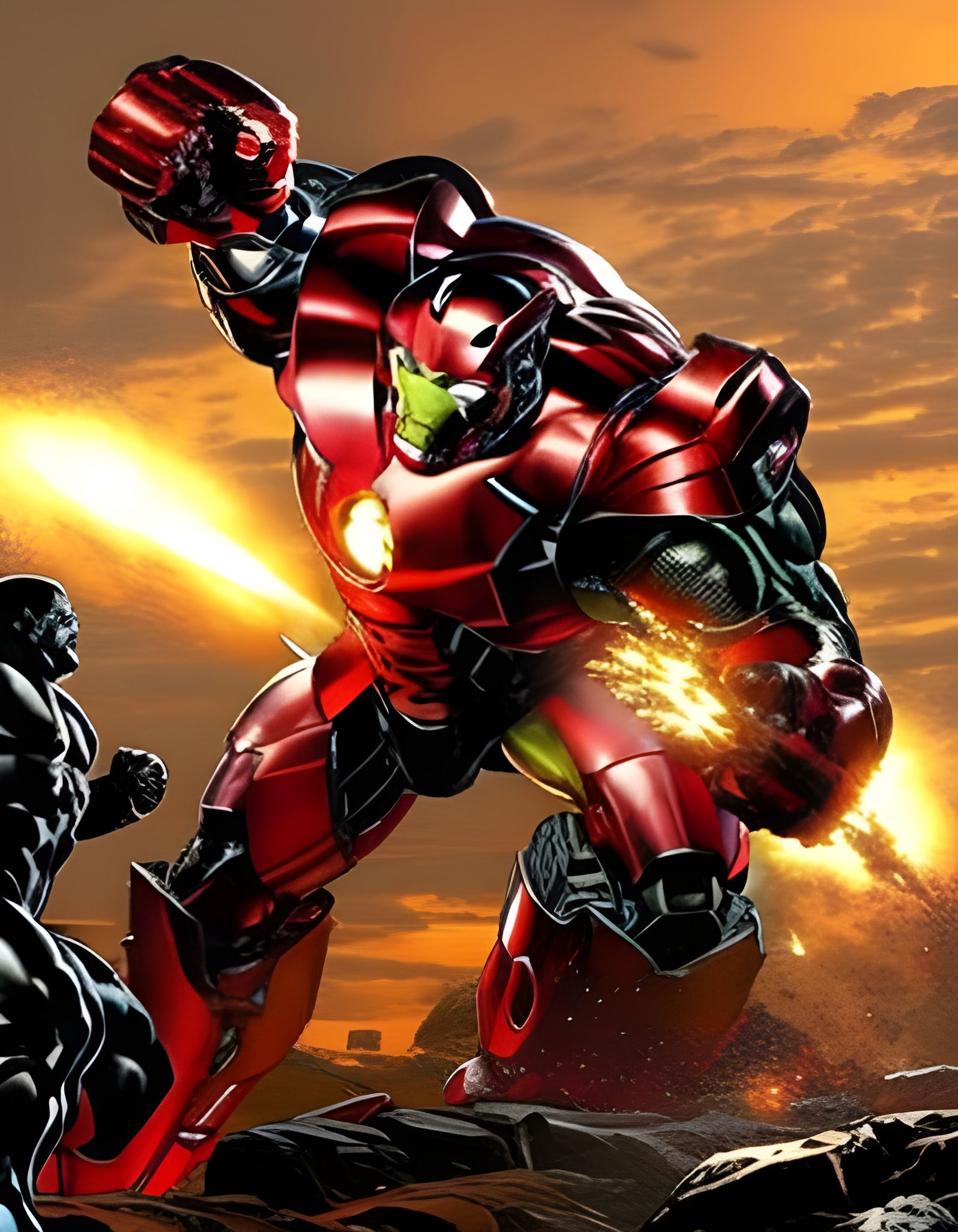 Hulkbuster Hulk vs. Dark Colosus