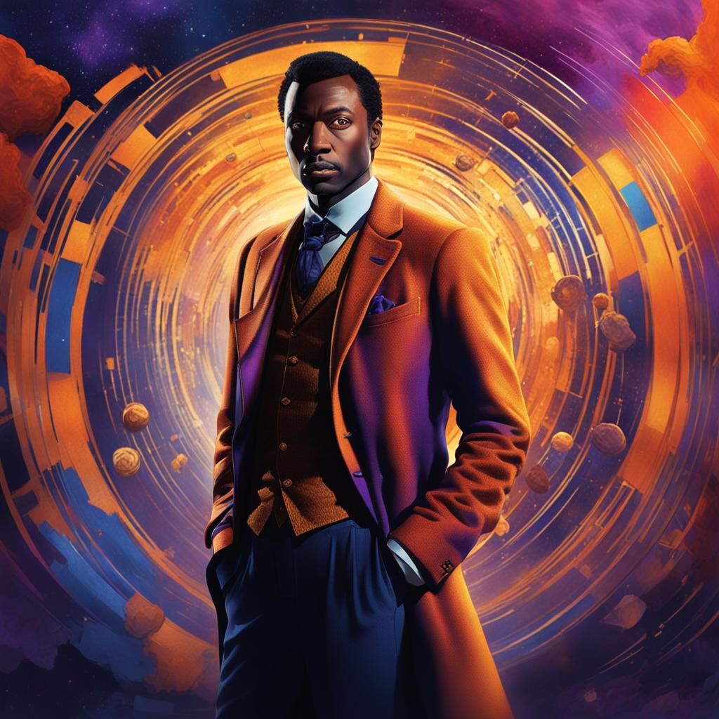 Ncuti Gatwa as Doctor Who in Sci-Fi Style