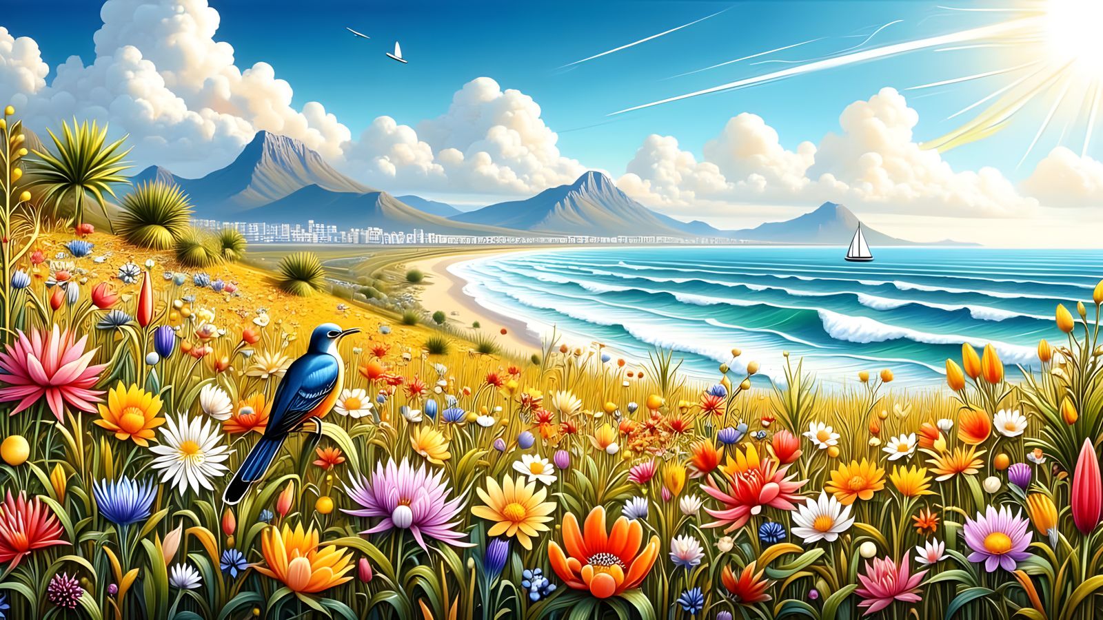 Flower meadow near Cape Town 6