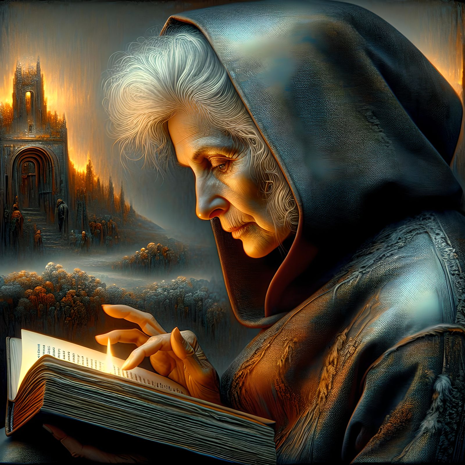 Woman's Longing: Hypermodern Silver Nitrate Photo