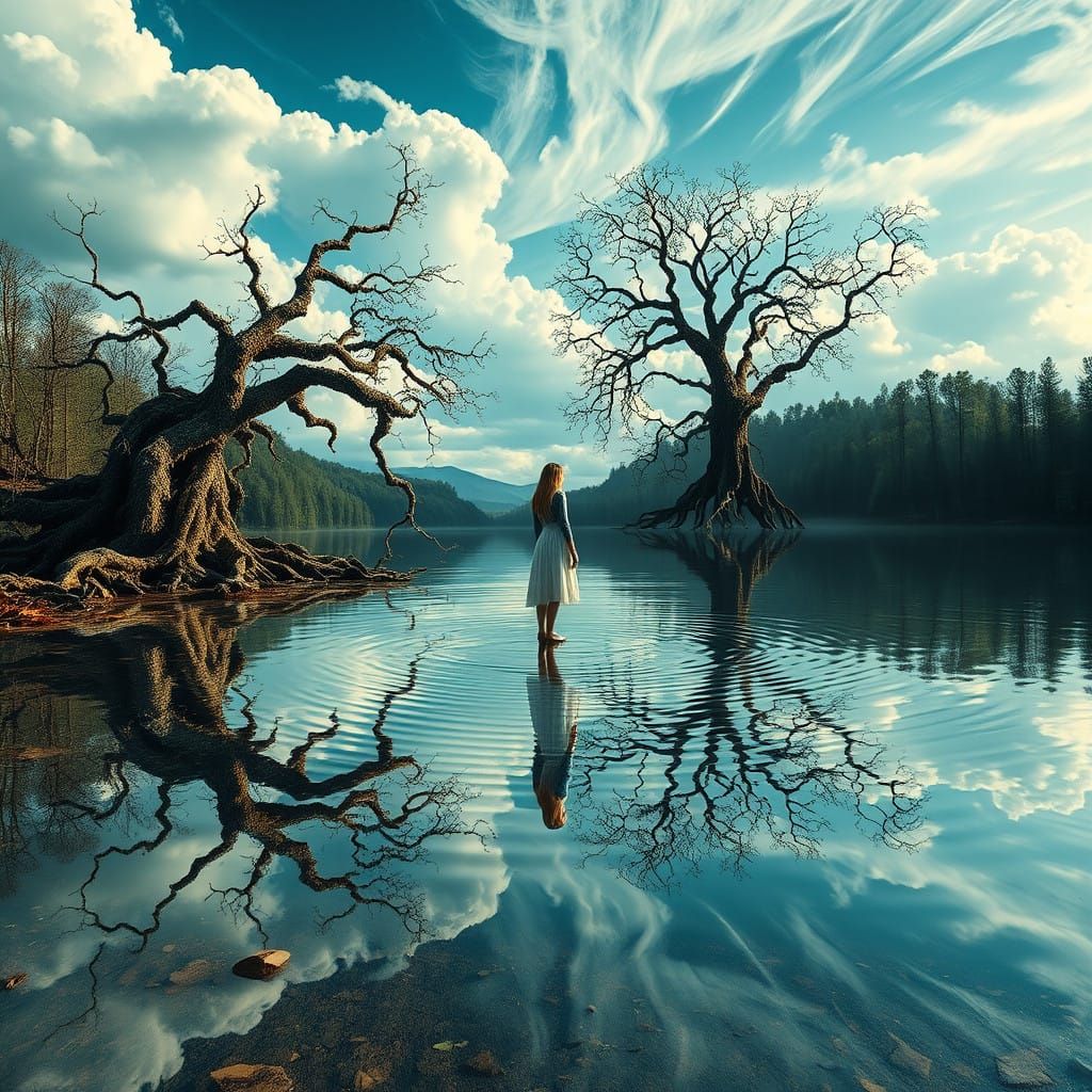Surreal Landscape Blends Reality and Dreamscape