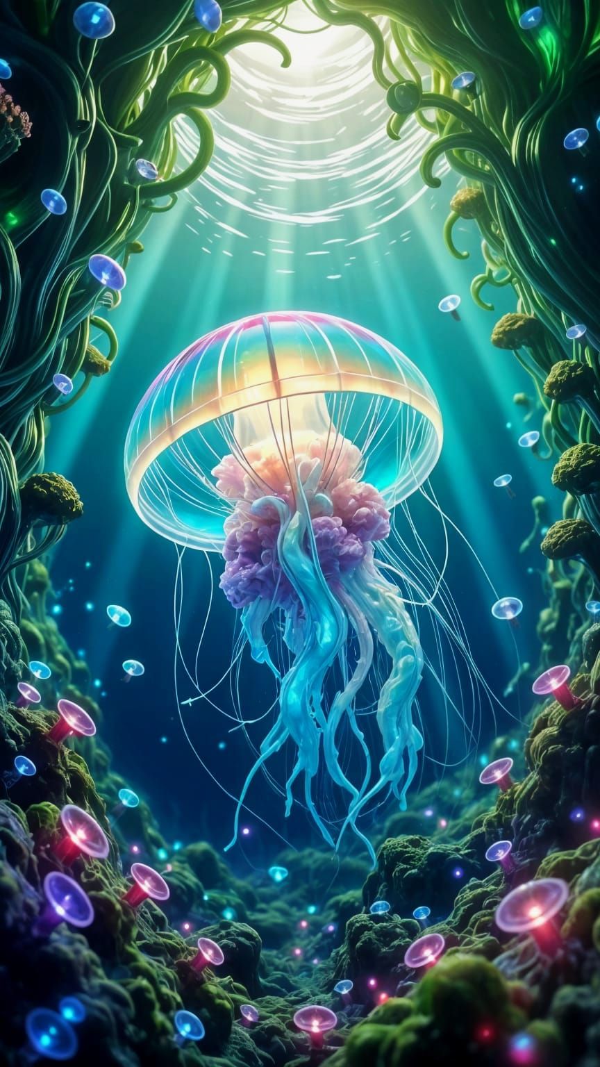 Jellyfish rainbow