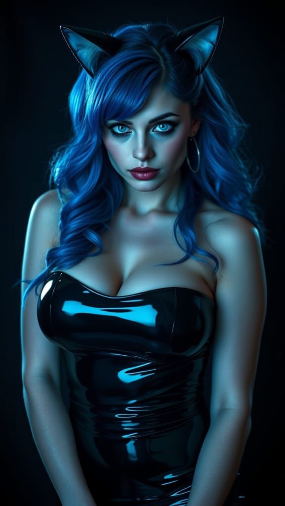 Gothic Goddess in Latex
