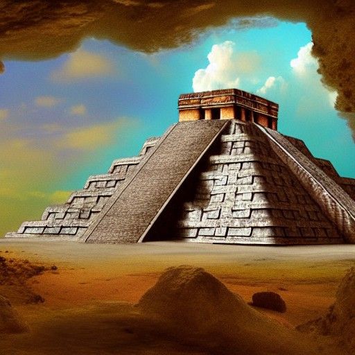 Detailed Matte Painting of a Mayan Figure