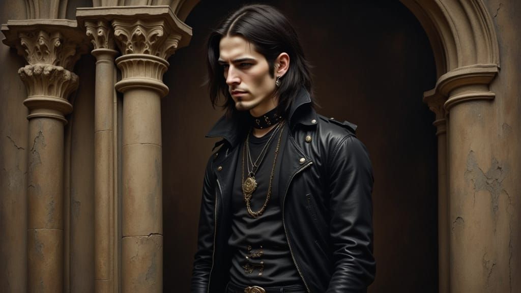 Quasimodo in Gothic Archway, as Romanticist Art