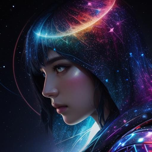 Hyperrealistic Constellation in Splash Art Style