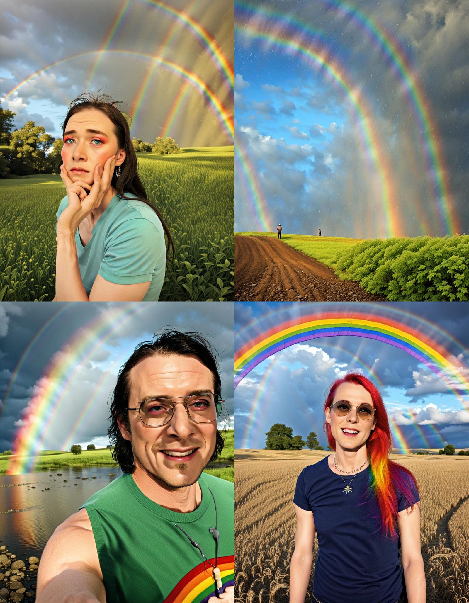 Rainbow's Secret: An AI Interpretation